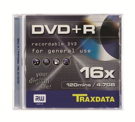 Traxdata - MED DVD TRX DVD+R 4.7GB 16X BOX1_0