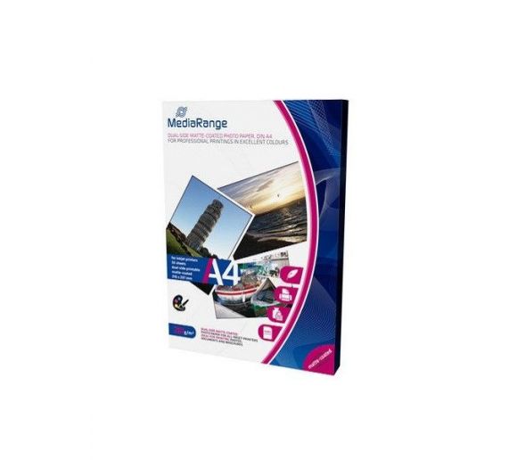 MEDIARANGE - FOTO-PAPIR INKJET A4 250GR DUALSIDE MATT_0