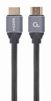 Gembird - MONITOR Cable, Premium Series, High speed HDMI 4K with Ethernet, HDMI/HDMI M/M, Gold Plated, Braided, 2m_0