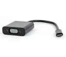 GEMBIRD - VIDEO Adapter USB-C to VGA HD15, M/F, Cable, Black, Blister_small_0