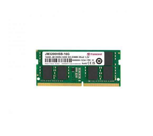Transcend - DDR4 16GB SO-DIMM 3200MHz, JM, 2Rx8 1Gx8 CL22 1.2V_0