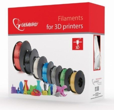 Gembird - 3DP-PETG1.75-01-BK PETG Filament za 3D stampac 1.75mm, kotur 1KG BLACK_1