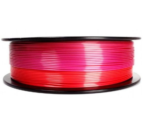 GEMBIRD - 3DP-PLA-SK-01-RP PLA Svilenkasti duga Filament za 3D stampac 1.75mm, kotur 1KG red/purple_1