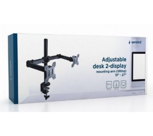 Gembird - MA-DF2-01 Gembird Podesivi dupli stoni drzac za monitor_3