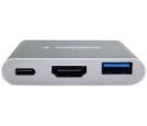 GEMBIRD - A-CM-HDMIF-05 ** Gembird TYPE-C TO HDMI + USB3.0 + PD ALUMINIUM (alt.A-CM-HDMIF-02-SG 1065)_small_2