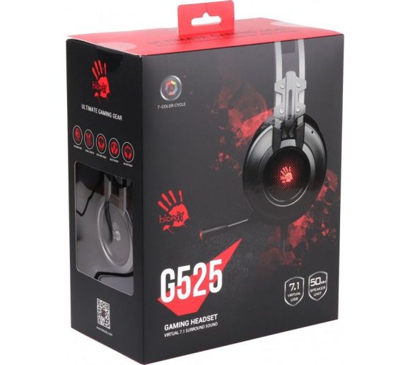 A4 TECH - A4-G525 A4Tech Bloody gejmerske slusalice sa mikrofonom, 7.1 SURROUND, 50mm/16ohm, color LED, CH,USB_2