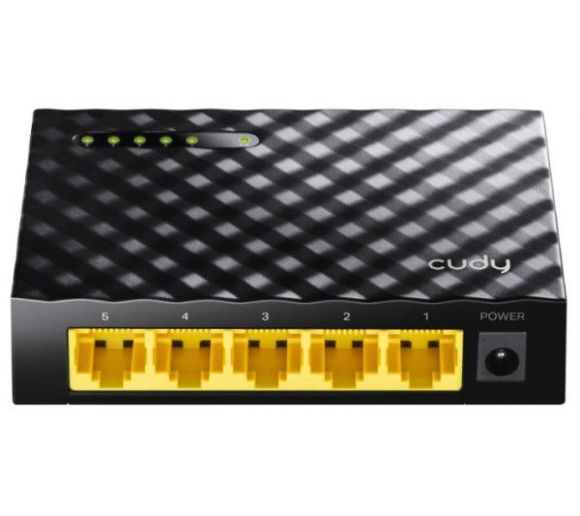 Cudy GS105D 5-Port Gbit Desktop Switch, 5x RJ45 10/100/1000 (Alt. SG105)_0