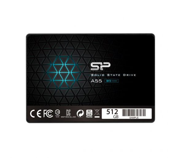 Silicon Power - 2.5`` 512GB SSD, SATA III, A55, TLC, Read up to 500MB/s, Write up to 450MB/s_0