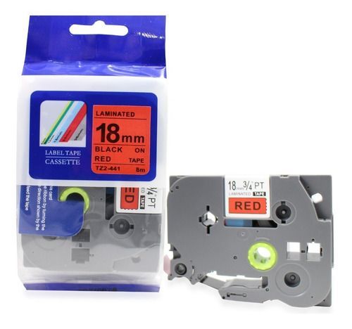 PUTY - Traka TZ2-441 18mm crno na crveno za Brother PT kompatibilna_0