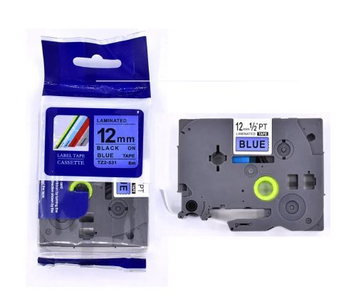 PUTY - Traka TZ2-531 12mm crno na plavo za Brother PT kompatibilna_0