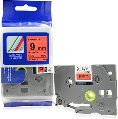 PUTY - Traka TZ2-421 9mm crno na crveno za Brother PT kompatibilna_0