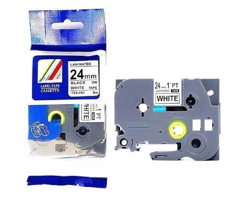 PUTY - Traka TZ2-251 24MM crno na belo za Brother PT kompatibilna_0