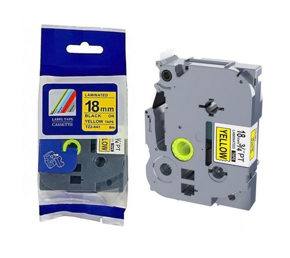 PUTY - Traka TZ2-641 18MM crno na žuto za Brother PT kompatibilna_0