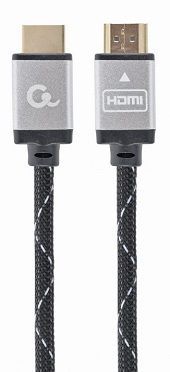 GEMBIRD - MONITOR Cable, Select Plus Series, High speed HDMI 4K with Ethernet, HDMI/HDMI M/M, Gold Plated, Braided, 3m_0