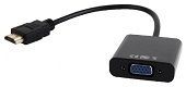 GEMBIRD - VIDEO Adapter HDMI to VGA HD15, M/F + Audio on Cable, Black_0