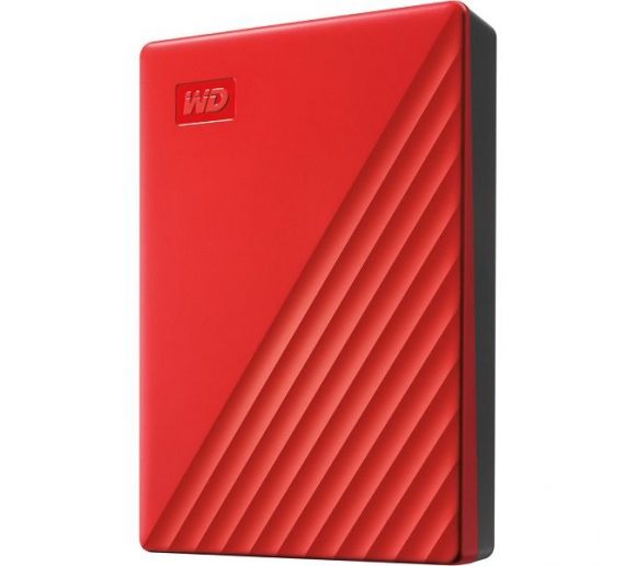 Western Digital - External HDD 4TB, USB3.2 Gen 1 (5Gbps), My Passport, Red_0