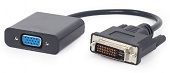 Gembird - VIDEO Adapter DVI-D to VGA HD15, M/F, Cable 20cm, Black_0