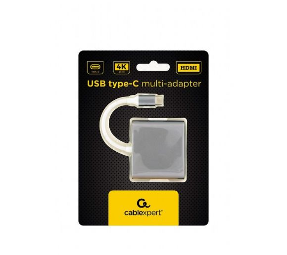 GEMBIRD - USB type-C multi-adapter, Space Grey_0