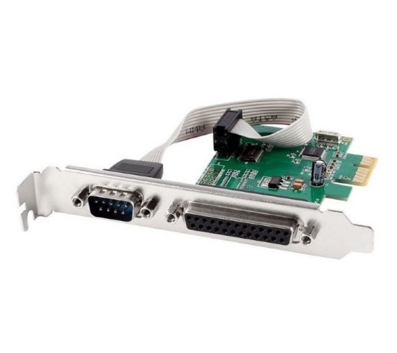 GEMBIRD - COM serial port + LPT port PCI-Express add-on card, with extra low-profile bracket_0