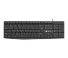 NAUTILUS, Slim Multimedia Keyboard US, Spill Proof, USB, Black_small_0