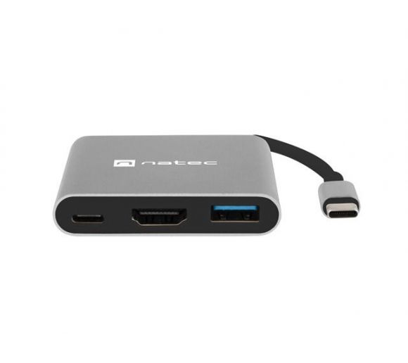 FOWLER MINI, USB-C Multiport Adapter, USB-C to USB-C(PD2.0)/USB3.0/HDMI, M/F, Cable 11cm_0