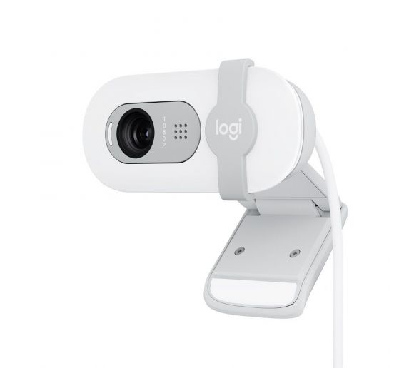 Logitech - Logitech Brio 100 Full HD Webcam - Off-White - USB_0