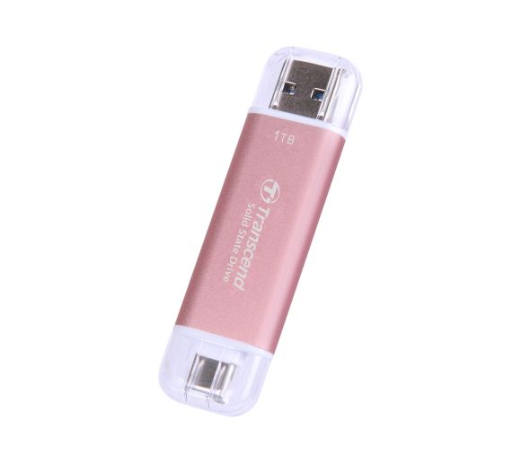 Transcend - 1TB, Portable SSD, ESD310P, USB 10Gbps, Type C/A,Pink_0