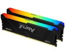 Kingston - DDR4 32GB (2x16GB) 3200MHz [FURY BEAST RGB], Non-ECC UDIMM, CL16 1.35V, 288-Pin 1Rx8, Memory Kit, w/RGB Heatsink, XMP_small_0