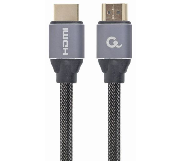 GEMBIRD - MONITOR Cable, Premium Series, High speed HDMI 4K with Ethernet, HDMI/HDMI M/M, Gold Plated, Braided, 1m_0