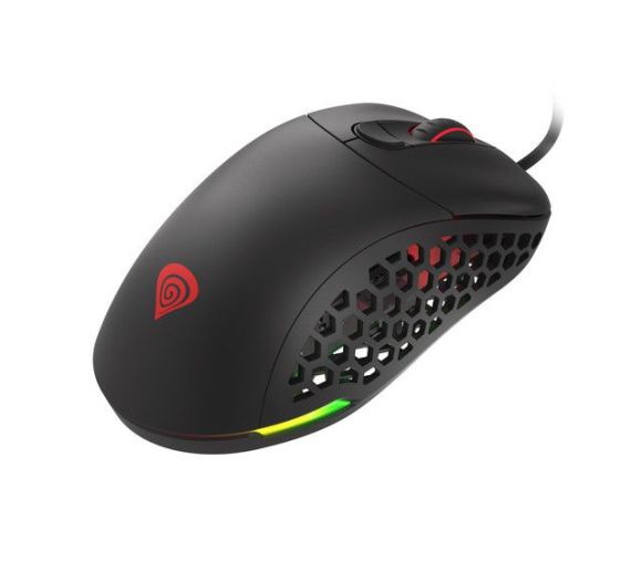 GENESIS XENON 800, Gaming Optical Mouse 200-16000 DPI, Maximum acceleration 50 G, OMRON Switches, RGB LED, 12 Weights, 6 Buttons, USB, Black, Cable 1,8 m_0