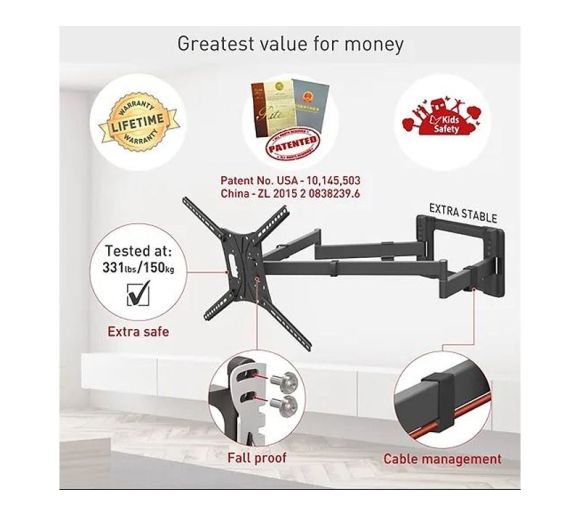 BARKAN - BM464XL LCD TV zglobni zidni nosač od 13 do 86 inča _3