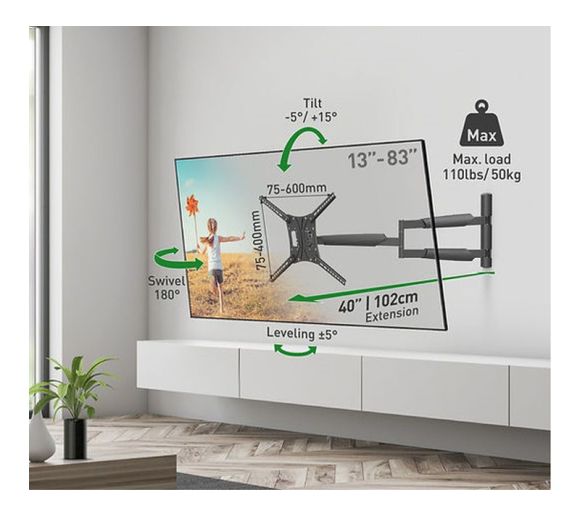 BARKAN - BM443XL LCD TV zglobni zidni nosač od 13 do 86 inča _5