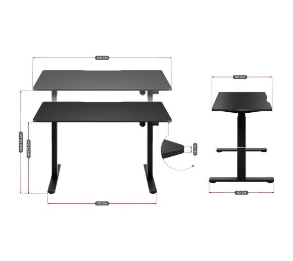 Huzaro -  Huzaro Električni Podesivi Gaming Sto Hero 8.2_2