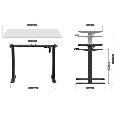 Električni Podesivi Sto Mark Adler XENO 4.1 Crni_1