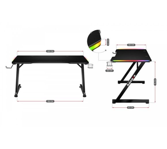 Huzaro - Huzaro Gaming sto Hero 2.5 RGB 120x60cm_1