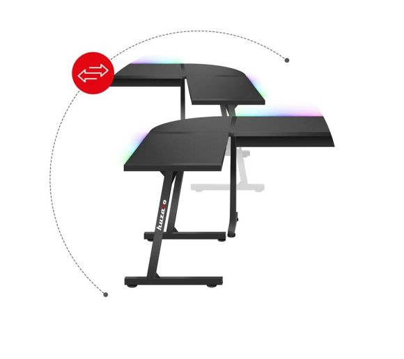 Huzaro - Huzaro Ugaoni Gaming sto Hero 6.0 Crni RGB_4