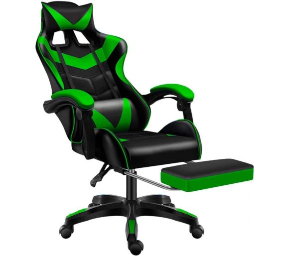 Huzaro - eSports Gaming Stolica Sa Osloncem Za Noge Zelena_0