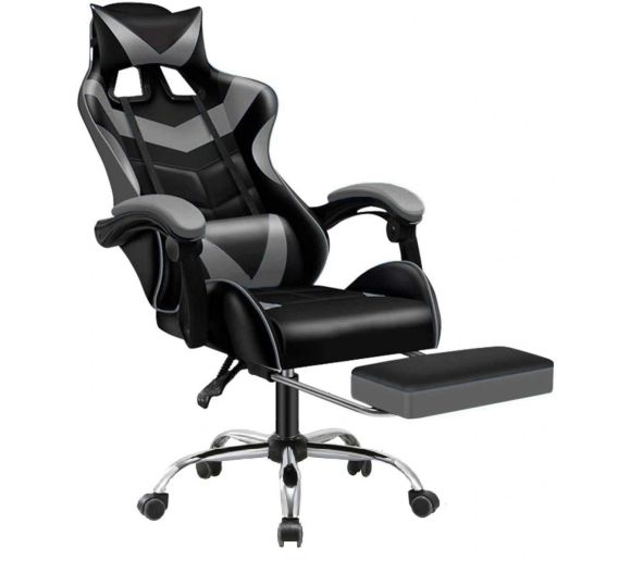 Huzaro - eSports Gaming Stolica Sa Osloncem Za Noge Siva_0