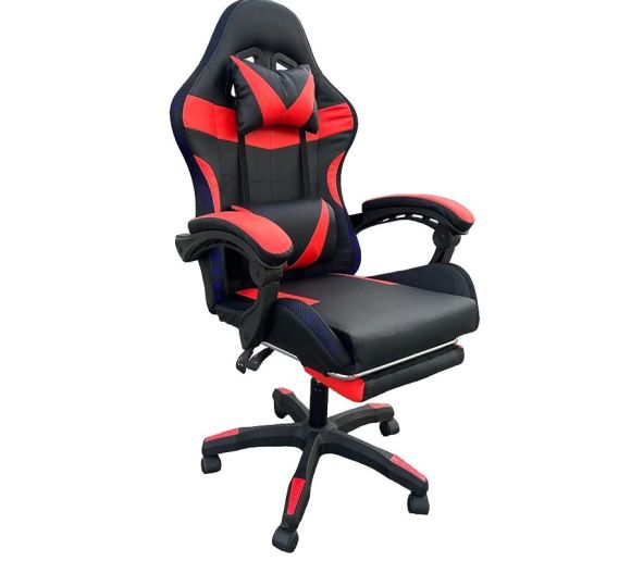 LED Gejmerska Stolica Crveno Crna_0