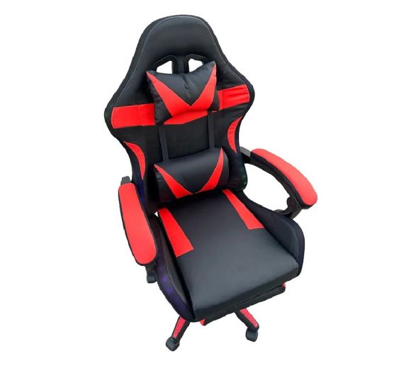 LED Gejmerska Stolica Crveno Crna_1