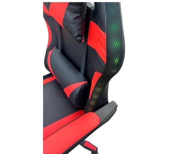 LED Gejmerska Stolica Crveno Crna_2