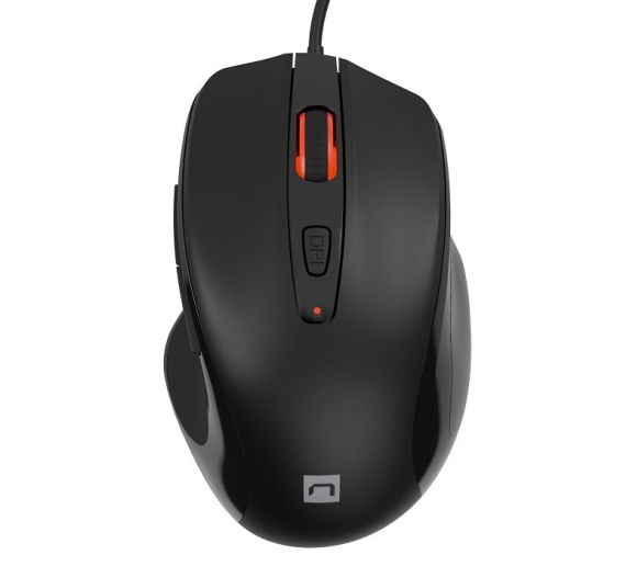 PIGEON 2, Optical Mouse 800-4000 DPI, RGB LED Backlight 6 Colours, 6 Buttons (5 programmable), USB, Black, Cable 1,8 m_0
