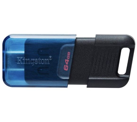 Kingston - 64GB USB Flash Drive, USB 3.2 Gen.1 Type-C, DataTraveler 80 M, Read up to 200MB/s_0
