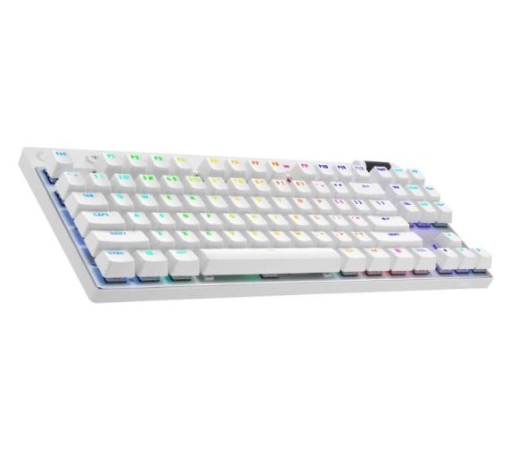Logitech - Logitech G PRO X TKL Lightspeed Gaming Keyboard, White, US, BT Tactile_0
