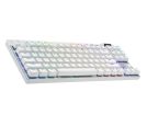 Logitech - Logitech G PRO X TKL Lightspeed Gaming Keyboard, White, US, BT Tactile_small_0