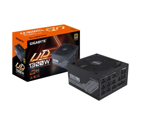 Gigabyte - 1300W 80 PLUS Gold certified, Support PCIe Gen 5.0 graphics card, Fully modular design, Ultra Durable, OVP/OPP/SCP/UVP/OCP/OTP protection_0