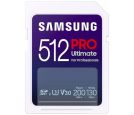 Samsung - SD Card 512GB, PRO Ultimate, SDXC, UHS-I U3 V30, Read up to 200MB/s, Write up to 130 MB/s, for 4K and FullHD video recording_small_0