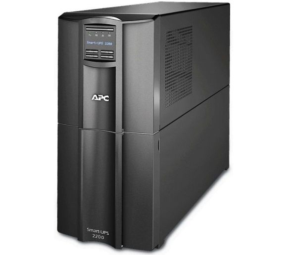APC - APC Smart-UPS 2200VA, Line Interactive, Sine Wave, Tower, 2200VA/1980W, 230V, AVR, 8x IEC C13 + 1x IEC C19, Battery Pack 17Ah (RBC55), SmartConnect Port + SmartSlot, Interface Ports USB and Serial (RJ45), LCD_0