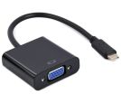 GEMBIRD - VIDEO Adapter USB-C to VGA HD15, M/F, Cable 15cm, Black, Blister_small_0