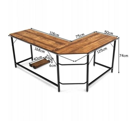 Ugaoni radni sto Kiwi Braon_5